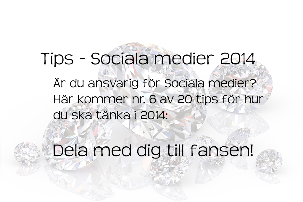 Tips Sociala Medier 2014 gåvor